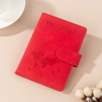 RFID Passport Holder, Card Holder, Wallet, ID Card Holder, Multi-Function Travel, Made of PU Synthetic Leather, Casual Vacation Pattern Print, with 1 Bill Compartment and 2 SIM Card Slots, Daily Use