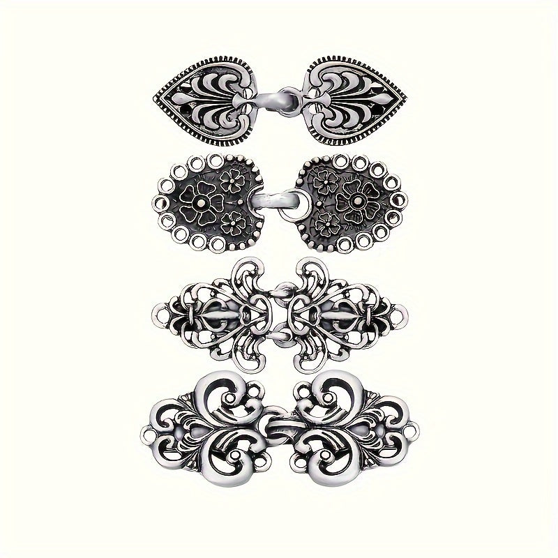 1/4pcs Vintage Sweater Clips with Anti-Slip Grip - Perfect for Scarves, Cardigans & Shirt Collars Zippers for Sewing Bulk Sweater Shawl Clips