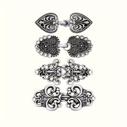 1/4pcs Vintage Sweater Clips with Anti-Slip Grip - Perfect for Scarves, Cardigans & Shirt Collars Zippers for Sewing Bulk Sweater Shawl Clips