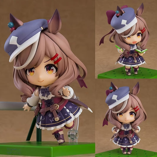 1 Chibi-Style Anime Figure Collectible with Swappable Hands, Feet & Face Plates - Chibi-Size Model Statue for Display, Christmas/Birthday/Halloween Gift for Fans, Anime Doll for /Office/Cube Chia/Display Base Compatible (swapable limbs)