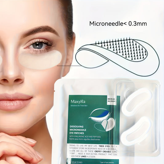 Hyaluronic Acid Soluble Dissolving 0.28mm Microneedle Under Eye Patches