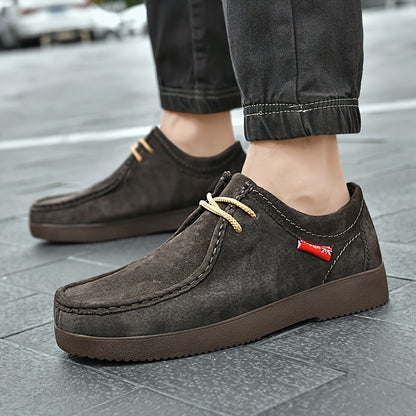 Casual Shoes, Business Shoes, Pigskin Fabric with Non-slip Premium Soles, Suitable for Autumn and Winter Business Casual Easy to Clean Shoes