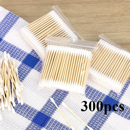 100/200/300/400/500/600pcs Double headed cleaning stick, suitable for ear cleaning, makeup and home cleaning, hygienic independent packaging, disposable multi-purpose, ear cleaning tool, makeup and removal tool, personal care and home preferred