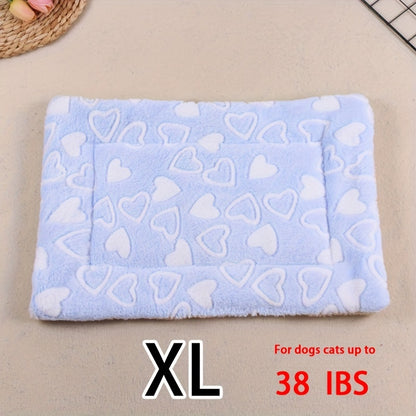 Dog Claw Love Printing Pattern Pet Nest Mat Four Seasons Universal Cat and Dog Floor Mat Comfortable and Pet Blanket 1pc