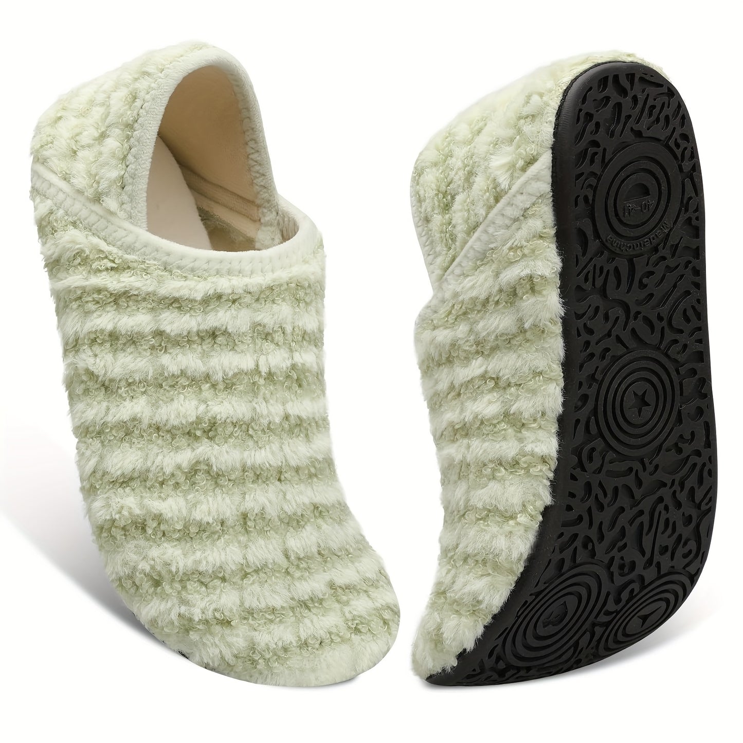 Women And Men Rubber Sole Soft-Lightweight Flat Shoes Non Slip House Gifts for Couple Slipper Designed for Wide Feet, Women Shoes