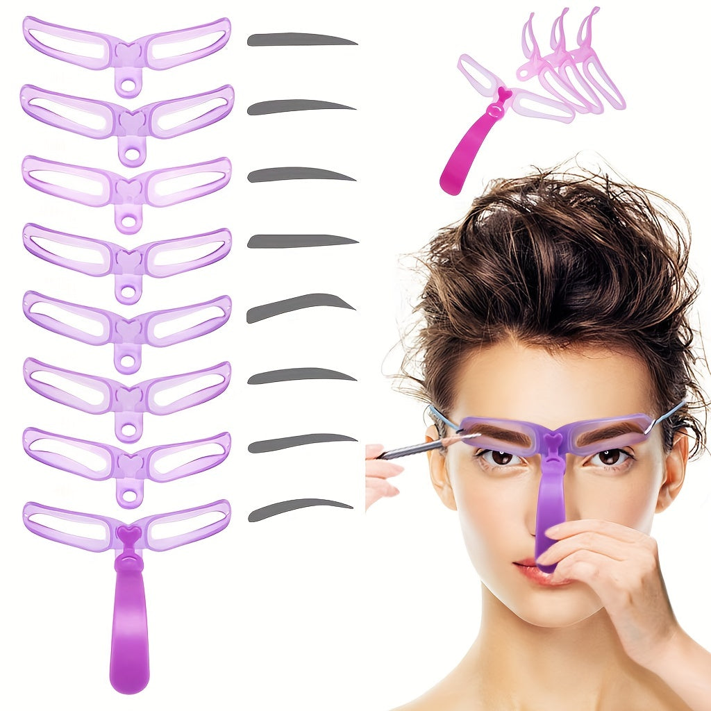 Eyebrow Shaping Template Helper Kit Grooming Card Eyebrow Defining Makeup Tool