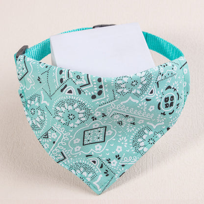 Adorable Floral Print Pet Bandana - Stylish Accessory for Tiny Paws (Under 15lbs) - Breathable & Easy to Wear