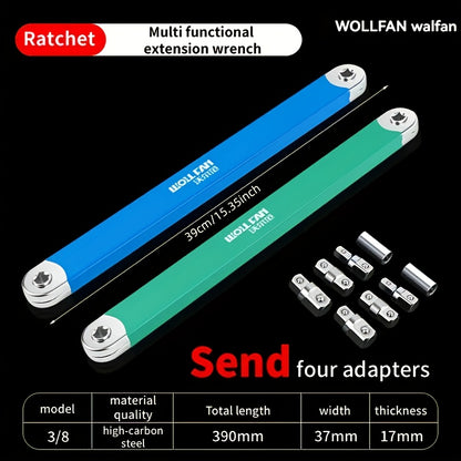 New Multifunctional Extended Ratchet Wrench/Dual-Purpose Quick Socket Universal Extension Set/All-In-One