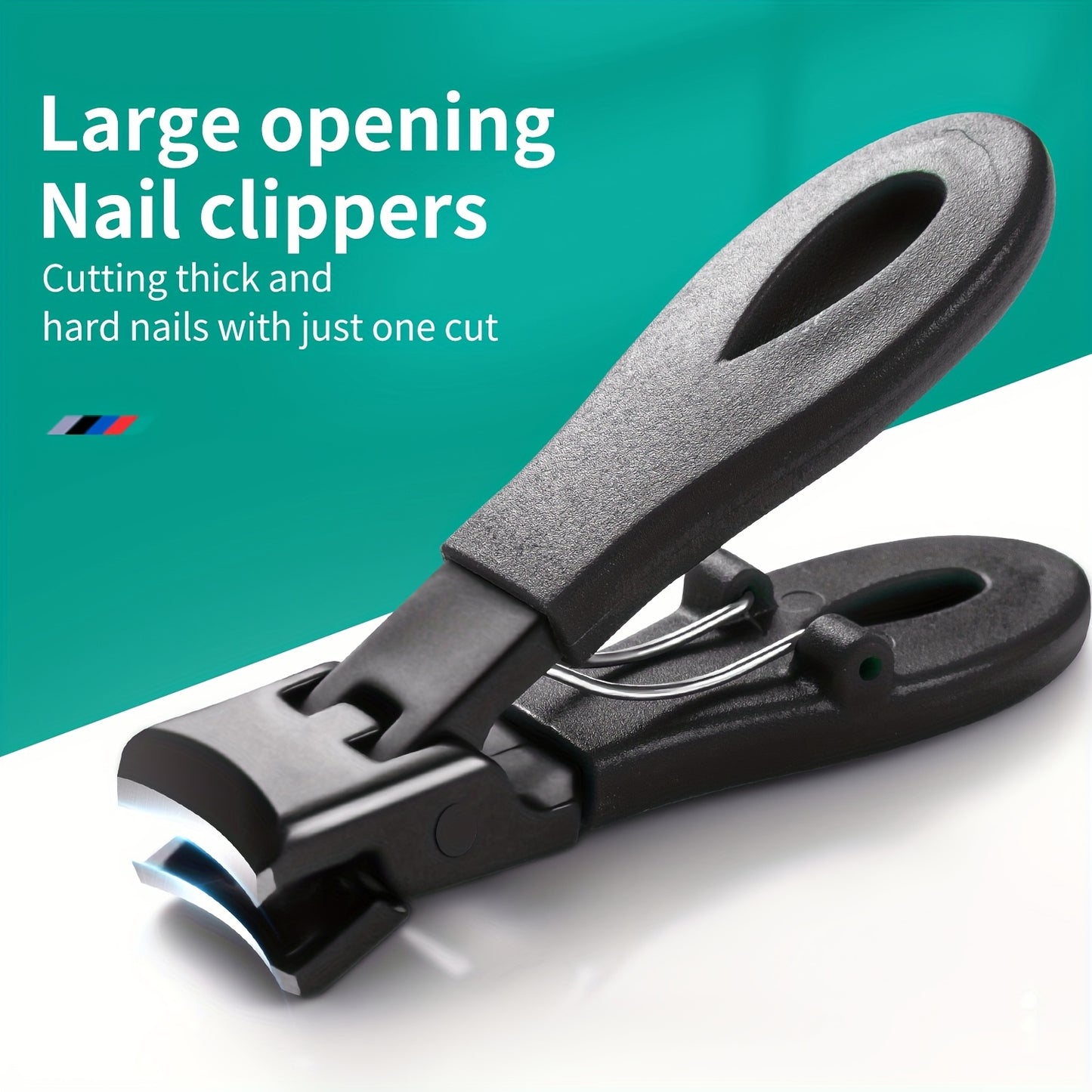 Thick Nail Clipper with Wide Opening, Anti-Splash Nail Clippers for Sharp Manicure and Pedicure Tools