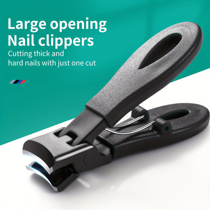 Thick Nail Clipper with Wide Opening, Anti-Splash Nail Clippers for Sharp Manicure and Pedicure Tools