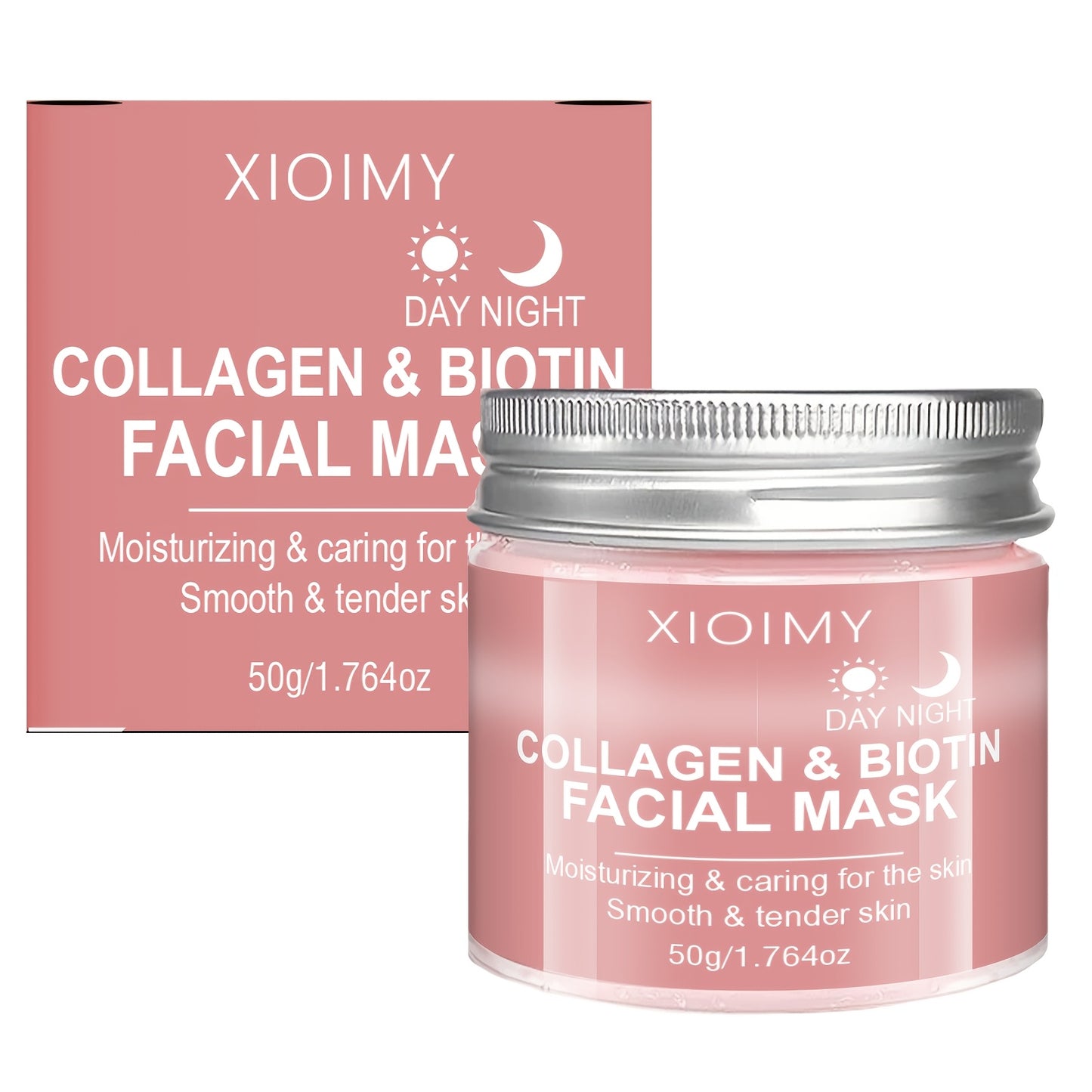 The Collagen Biotin Day And Night Mask Is Rich in Collagen Essence, Providing Protection for Light Beige, Moisturizing And Smoothing, Infusing Light Beige with Hydration, Vitality, And Radiance