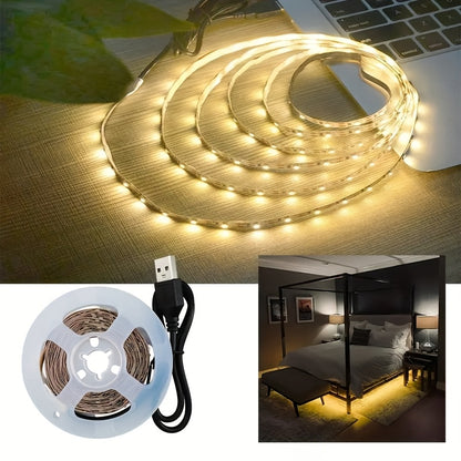 Light Strip DC5V Bright Flexible LED Tape with Self-Adhesive SMD2835, Can Be Cut to Any Length, Suitable for Decoration And Lighting