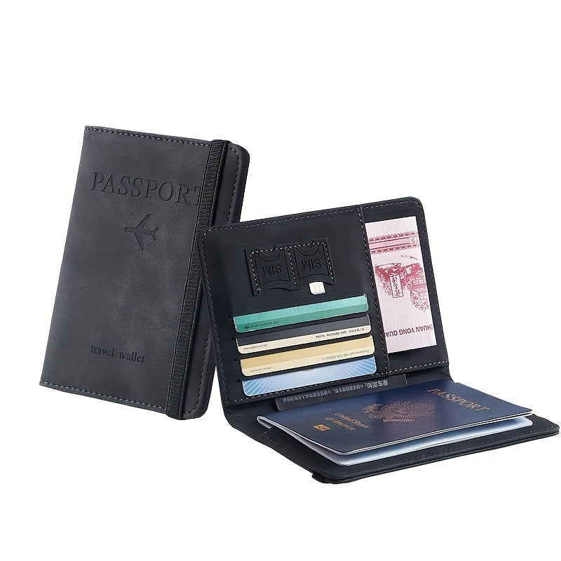 1pc RFID Passport Holder, Thin Passport Wallet, Surface, Multi Functional Wallet, Travel Passport Holder, Cute Card Holder