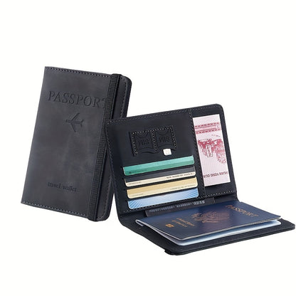1pc RFID Passport Holder, Thin Passport Wallet, Surface, Multi Functional Wallet, Travel Passport Holder, Cute Card Holder