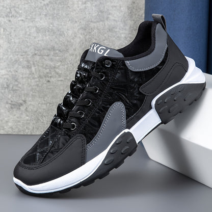 Men'S Thick-Soled Dad Shoes for Autumn And Winter, Korean Style, Comfortable Running Sneakers, Low-Top Fashionable Breathable Sports Shoes