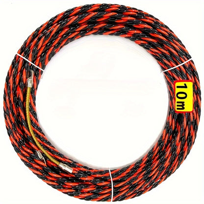 [Non-Braided Wire Puller Tool] Electrician'S Wire Puller Tool, Steel, Non-Braided, Durable Metal Connectors, Flexible Material for Easy Cable Insertion And Extraction