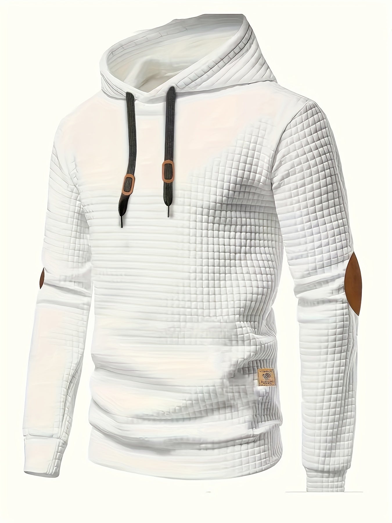 Pddzhaojun  Checkered Three-Dimensional Hooded Sweatshirt