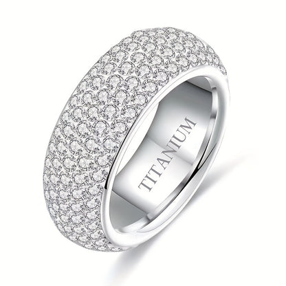 Titanium Steel 1pc Ring - For Couple Christmas Gift - Unisex for Men and Women