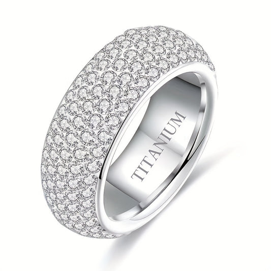 Titanium Steel 1pc Ring - For Couple Christmas Gift - Unisex for Men and Women
