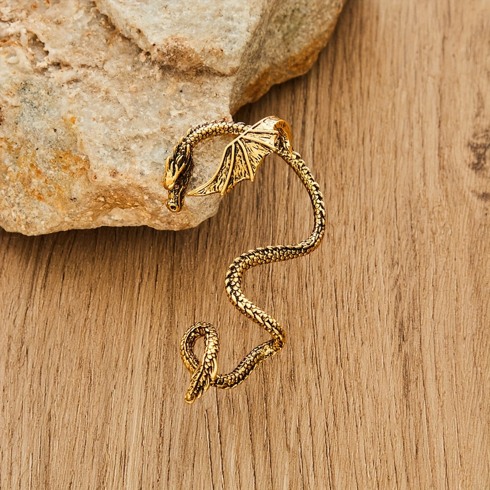 [Bohemian Style] Bohemian Winged Dragon Shape Pierced Earrings | Fashionable Retro Style | Party Gift