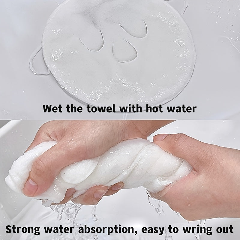 Reusable Hot Compress Face Towel Masks - Hypoallergenic, Moisturizing Facial Steamer for Hot and Cold Skin Care, Soft, Gentle, and Absorbent Beauty Facial Towel for Home and Beauty Salon Use