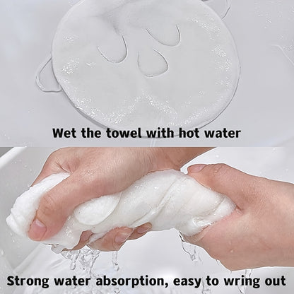 Reusable Hot Compress Face Towel Masks - Hypoallergenic, Moisturizing Facial Steamer for Hot and Cold Skin Care, Soft, Gentle, and Absorbent Beauty Facial Towel for Home and Beauty Salon Use