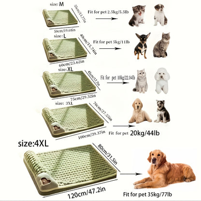 Comfortable Thickened Dog Cat Bed Pad, Anti Slip Pet Bed Mat, Pet Bed Mat with Thickened Pillow, Machine Washable Dog Mat Bed, Skin-Friendly Pets Crate Mattress Mat Suitable for Dogs Cats Home Travel and Outdoor, Cat Step Milk Pad, 5 Sizes Suitable