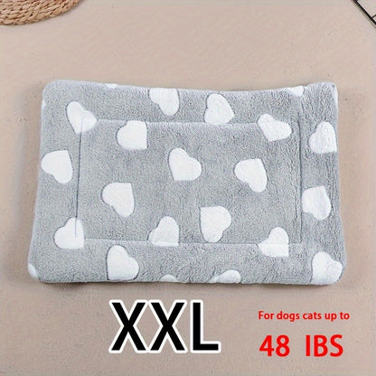 Dog Claw Love Printing Pattern Pet Nest Mat Four Seasons Universal Cat and Dog Floor Mat Comfortable and Pet Blanket 1pc