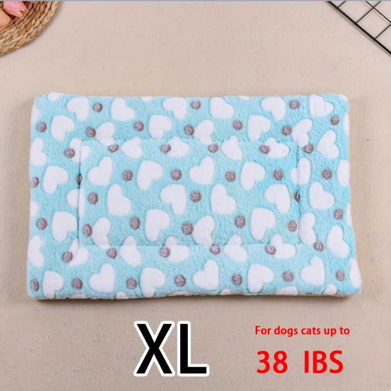 Dog Claw Love Printing Pattern Pet Nest Mat Four Seasons Universal Cat and Dog Floor Mat Comfortable and Pet Blanket 1pc