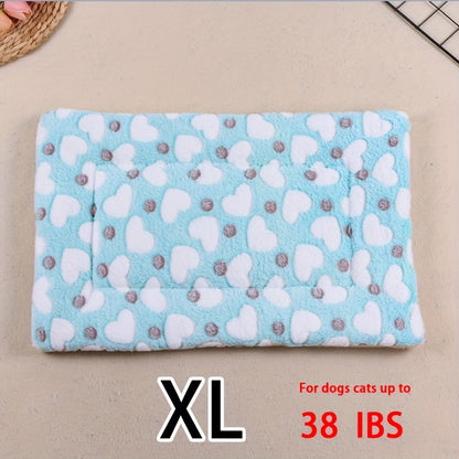 Dog Claw Love Printing Pattern Pet Nest Mat Four Seasons Universal Cat and Dog Floor Mat Comfortable and Pet Blanket 1pc