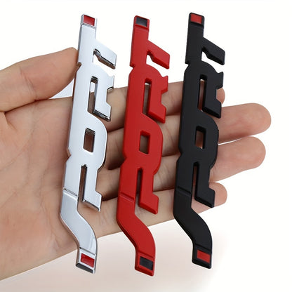 [Sporty Car Stickers] Sporty Metal 3D Logo Stickers for Car | Emblem Badge for Trunk and Fender