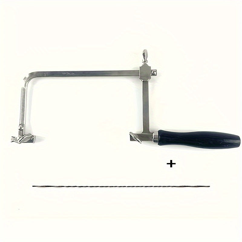 Black Handle Movable Saw Bow Wire Saw Mini Wire Saw U-shaped Saw Bow Small Hand Saw Jewelry Tool DIY Production Tool.