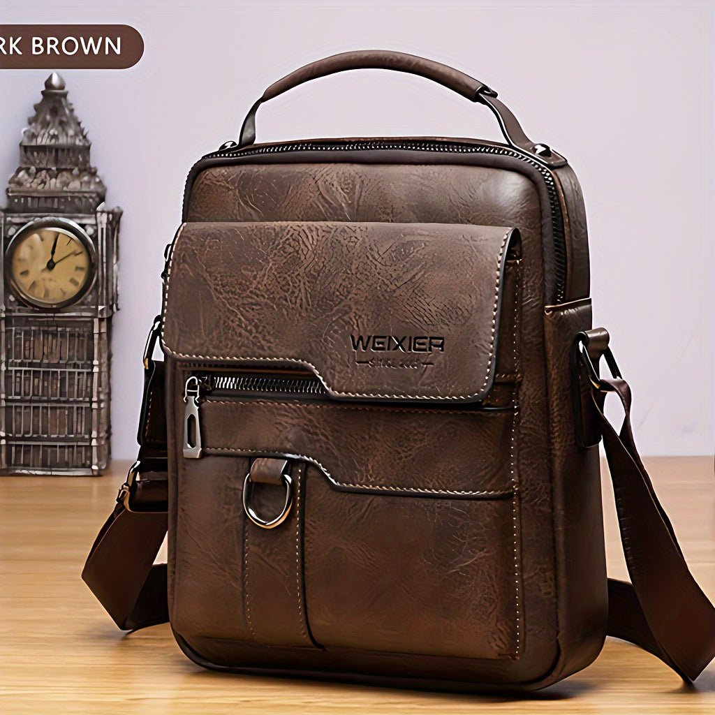 Men'S Vintage Shoulder Bags for Business And Crossbody Use