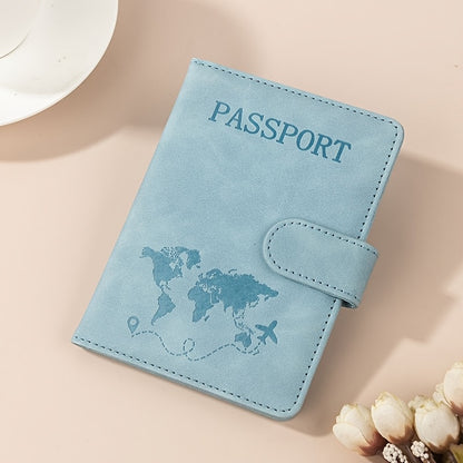 RFID Passport Holder, Card Holder, Wallet, ID Card Holder, Multi-Function Travel, Made of PU Synthetic Leather, Casual Vacation Pattern Print, with 1 Bill Compartment and 2 SIM Card Slots, Daily Use