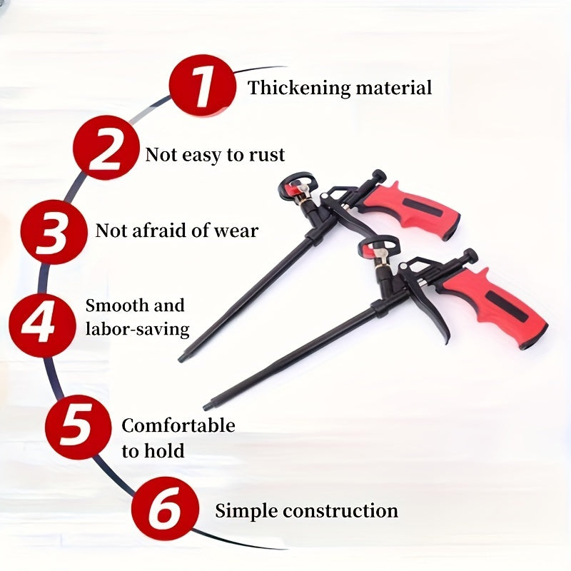 [Professional Caulking Gun] 1PC Professional Foam Dispensing Caulking Gun | Durable Metal Pump, Efficient Glue Application Tool for Home Renovation, Precise Sealing Dispenser, No Electricity Required
