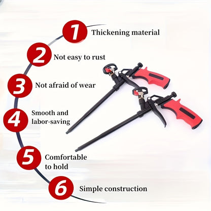 [Professional Caulking Gun] 1PC Professional Foam Dispensing Caulking Gun | Durable Metal Pump, Efficient Glue Application Tool for Home Renovation, Precise Sealing Dispenser, No Electricity Required