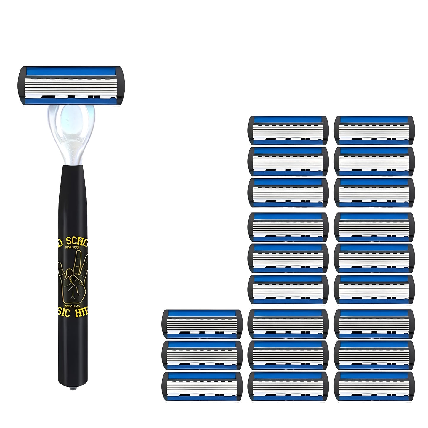 Men's Beard Shaver, 6-layers Blades Razors, Non Slip Handle, Replacement Blades, Men's Shaving Tools