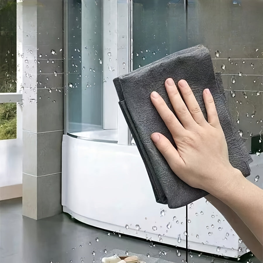 5-Piece Magic Microfiber Cloth Set for Streak-Free Glass Cleaning, No Water Marks for Windows or Mirrors