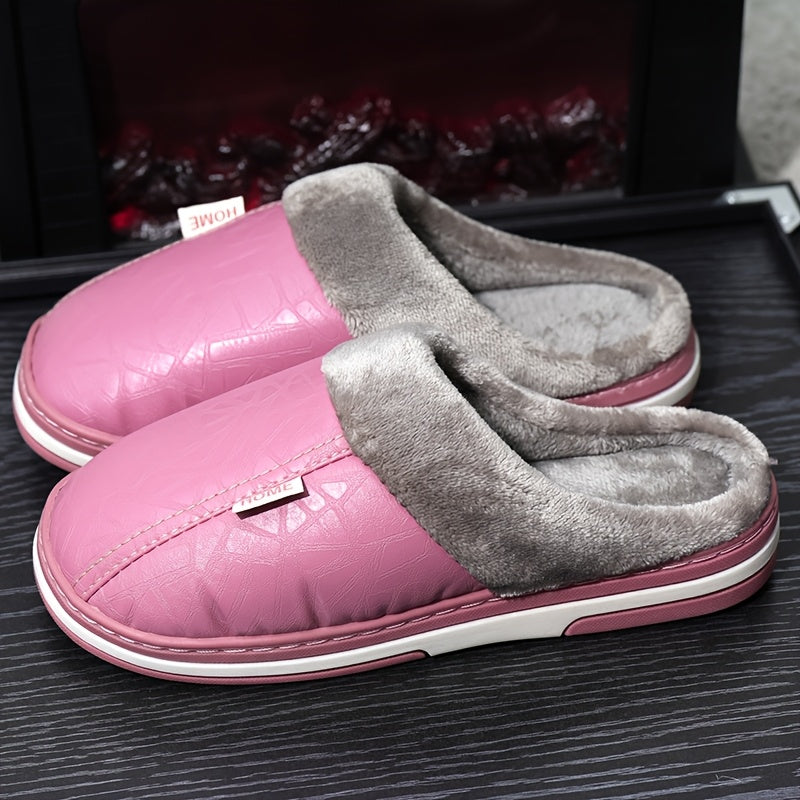 Men'S Oversized Plush Slippers, Soft And Warm Indoor Home Shoes, Winter Couple Slippers Suitable for Both Men And Women, Perfect for The Balcony in Winter