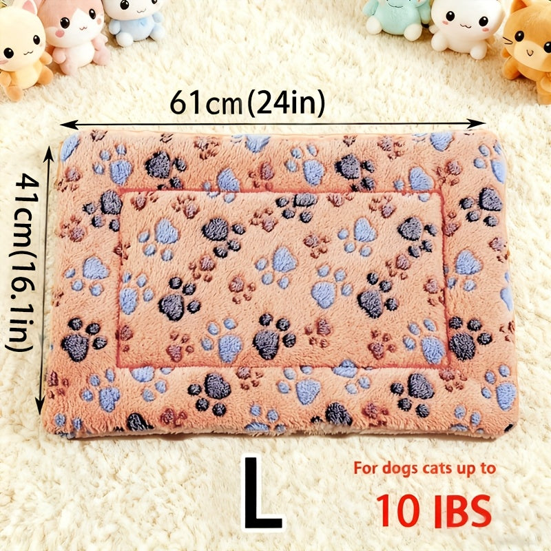 Dog Claw Love Printing Pattern Pet Nest Mat Four Seasons Universal Cat and Dog Floor Mat Comfortable and Pet Blanket 1pc