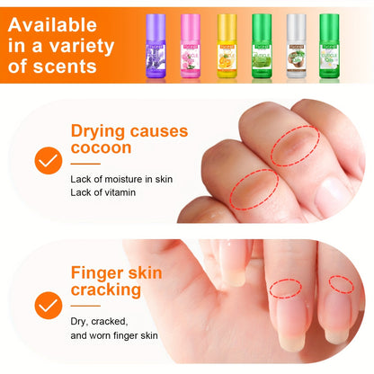 5ml Rose Nutrition Oil Cuticle Oil with Jojoba Oil for Natural Nail Care, Dead Skin and Damaged Nail Repair for Women Daily