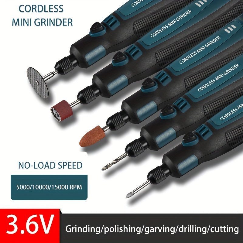 1 Set DIY Household Mini Electric Handheld Engraving Machine for Jade Carving, Grinding, and Polishing, USB Rechargeable Electric Grinder Set, Jade Carving Electric Grinder, Mini Electric Engraving Pen