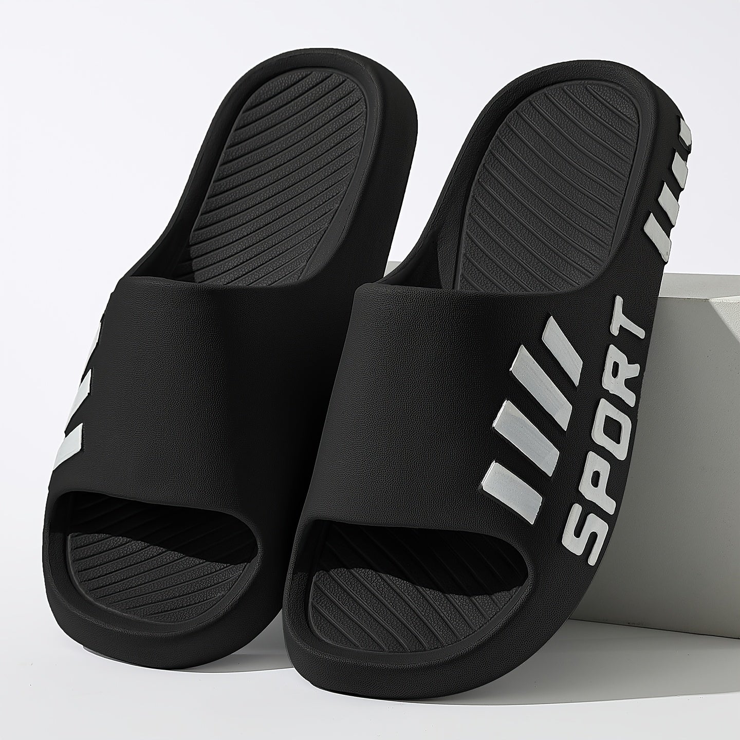 Men's Casual Summer EVA Slippers/Non-Slip, Durable Sole/Comfortable Slide-On Design/Suitable for Outdoor, Indoor, and Bathroom Use/Unisex