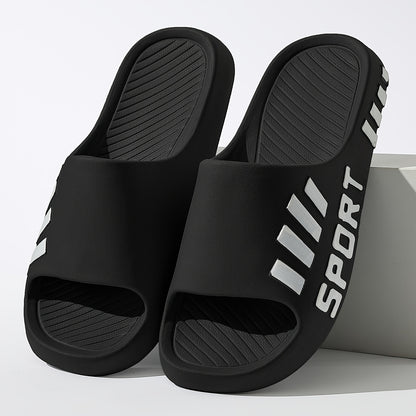 Men's Casual Summer EVA Slippers/Non-Slip, Durable Sole/Comfortable Slide-On Design/Suitable for Outdoor, Indoor, and Bathroom Use/Unisex