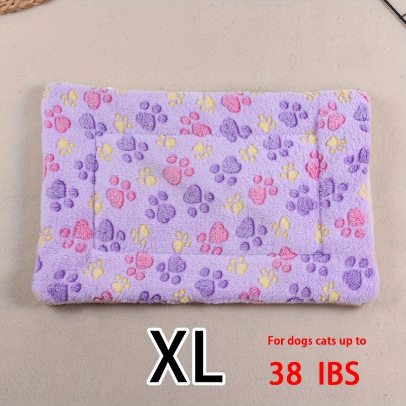 Dog Claw Love Printing Pattern Pet Nest Mat Four Seasons Universal Cat and Dog Floor Mat Comfortable and Pet Blanket 1pc