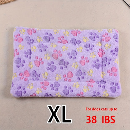 Dog Claw Love Printing Pattern Pet Nest Mat Four Seasons Universal Cat and Dog Floor Mat Comfortable and Pet Blanket 1pc