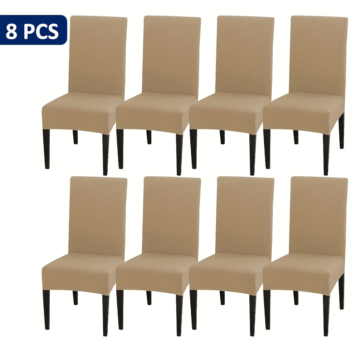 4-Piece/6-Piece/8-Piece/10-Piece/12-Piece S-Size Elastic Kitchen Chair Covers for Home Use