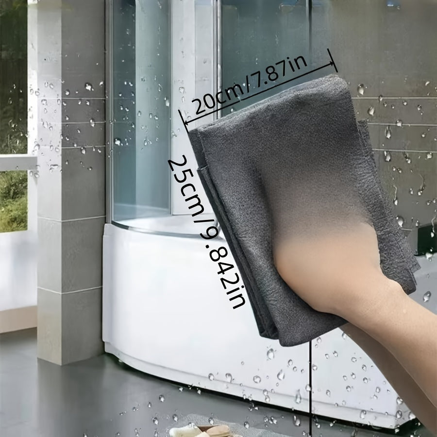 5-Piece Magic Microfiber Cloth Set for Streak-Free Glass Cleaning, No Water Marks for Windows or Mirrors