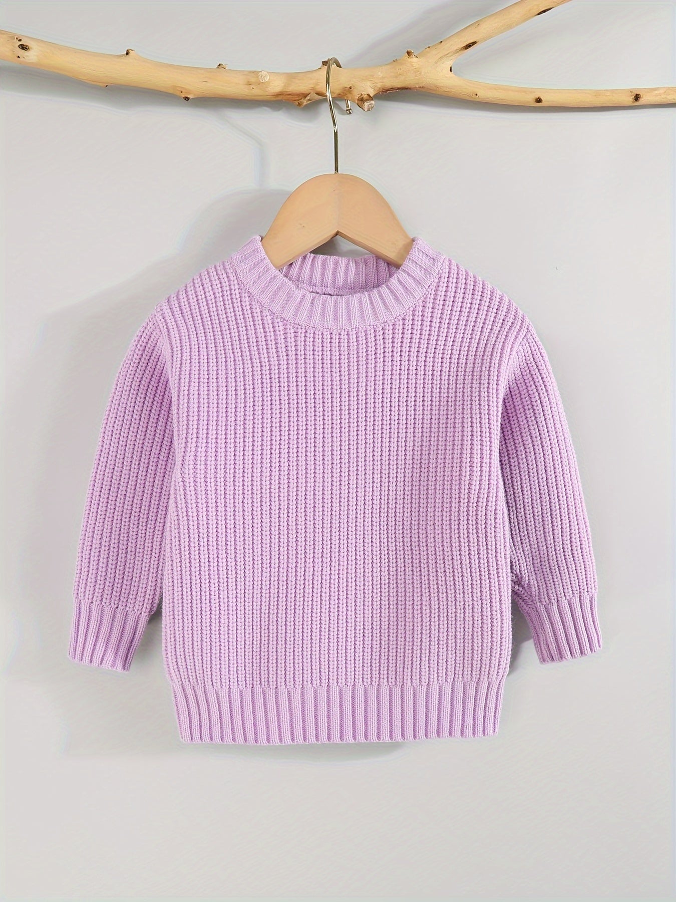 [Knit Sweater Pullover] Keep Your Baby Warm And Stylish This Winter with A Knit Sweater Pullover Top!