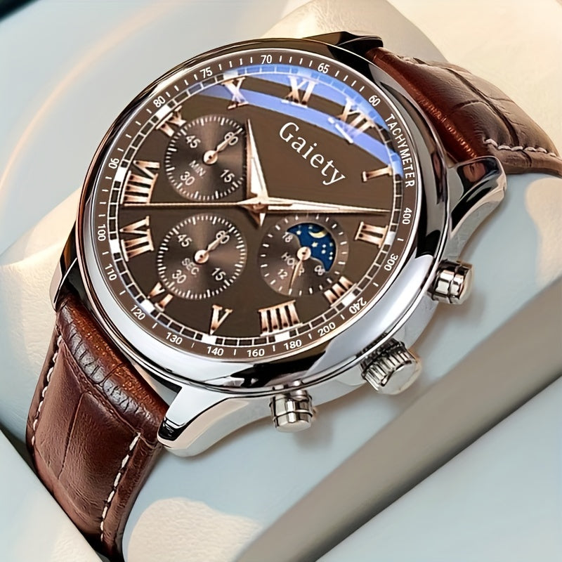 GAIETY Men's Premium Stylish Belt Luxury Quartz Watch, for Business Students and Sports